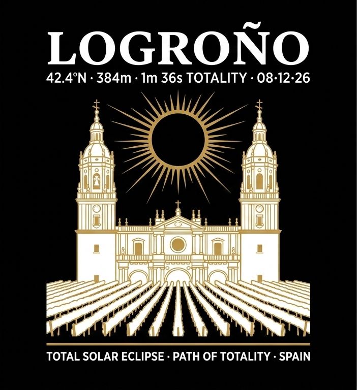 Bare design extract — Logroño Eclipse 2026 tee