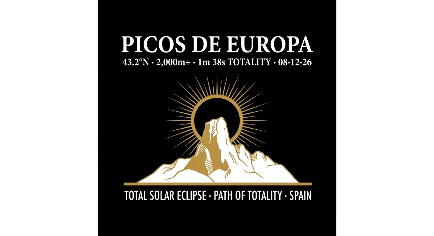 Bare design extract — Picos de Europa Eclipse 2026 tee